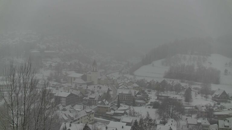 Dieses Bild zeigt eine Webcam-Aufnahme von Ottenhöfen, aufgenommen am Samstag, den 10.01.2026 um 14:00 Uhr