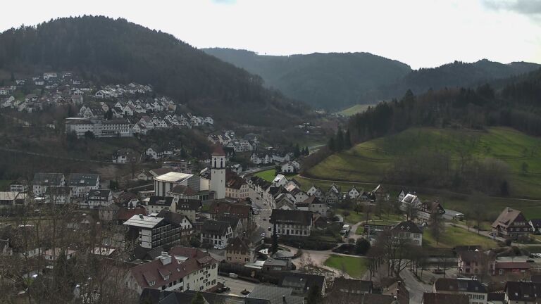 Dieses Bild zeigt eine Webcam-Aufnahme von Ottenhöfen, aufgenommen am Samstag, den 28.02.2026 um 10:20 Uhr