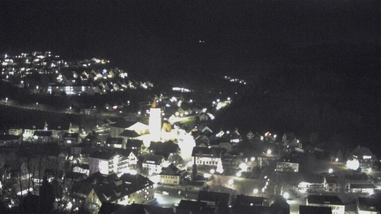 Dieses Bild zeigt eine Webcam-Aufnahme von Ottenhöfen, aufgenommen am Dienstag, den 23.12.2025 um 20:50 Uhr
