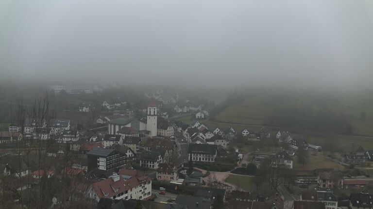 Dieses Bild zeigt eine Webcam-Aufnahme von Ottenhöfen, aufgenommen am Montag, den 02.02.2026 um 16:40 Uhr