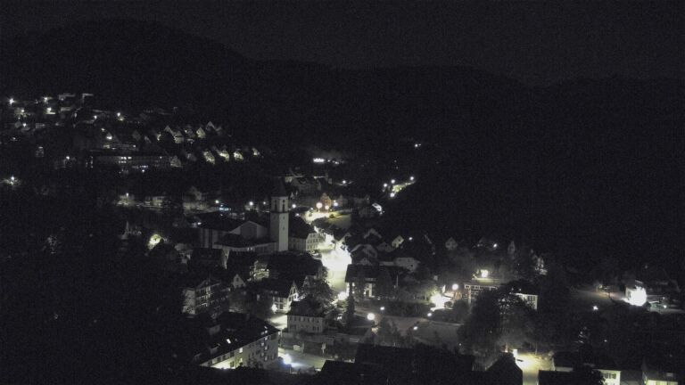 Dieses Bild zeigt eine Webcam-Aufnahme von Ottenhöfen, aufgenommen am Mittwoch, den 07.10.2026 um 02:00 Uhr