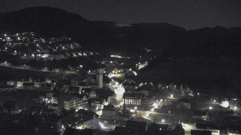Dieses Bild zeigt eine Webcam-Aufnahme von Ottenhöfen, aufgenommen am Freitag, den 27.03.2026 um 23:30 Uhr