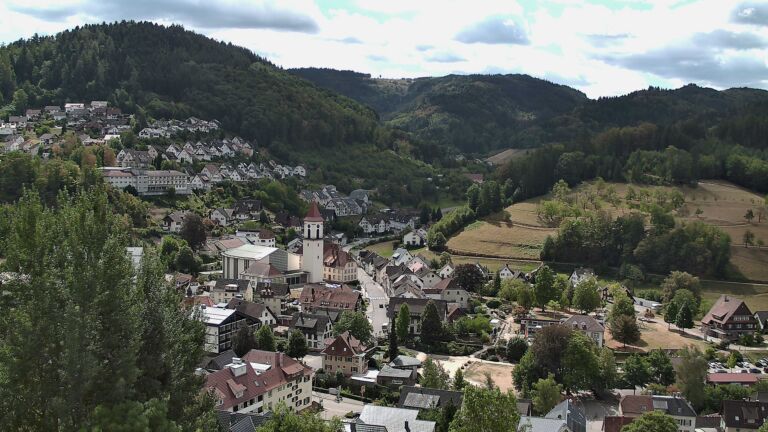 Dieses Bild zeigt eine Webcam-Aufnahme von Ottenhöfen, aufgenommen am Mittwoch, den 19.08.2026 um 12:00 Uhr
