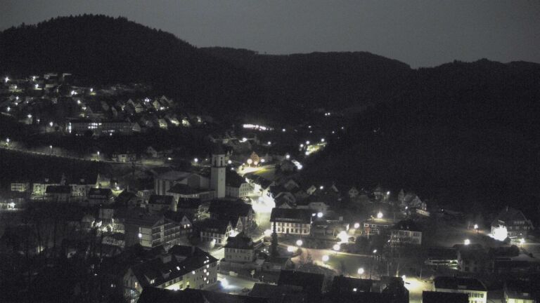 Dieses Bild zeigt eine Webcam-Aufnahme von Ottenhöfen, aufgenommen am Freitag, den 06.03.2026 um 01:00 Uhr