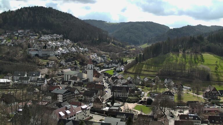 Dieses Bild zeigt eine Webcam-Aufnahme von Ottenhöfen, aufgenommen am Sonntag, den 01.03.2026 um 12:30 Uhr