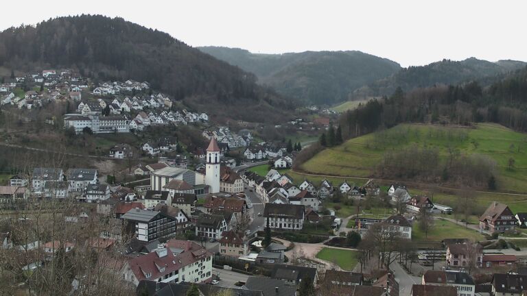 Dieses Bild zeigt eine Webcam-Aufnahme von Ottenhöfen, aufgenommen am Samstag, den 07.03.2026 um 07:50 Uhr