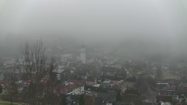 Dieses Bild zeigt eine Webcam-Aufnahme von Ottenhöfen, aufgenommen am Dienstag, den 16.12.2025 um 08:30 Uhr