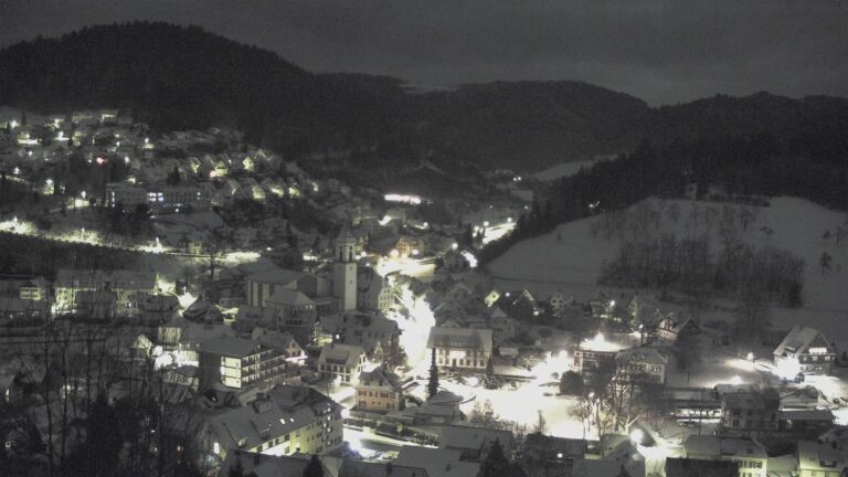 Dieses Bild zeigt eine Webcam-Aufnahme von Ottenhöfen, aufgenommen am Mittwoch, den 07.01.2026 um 04:30 Uhr
