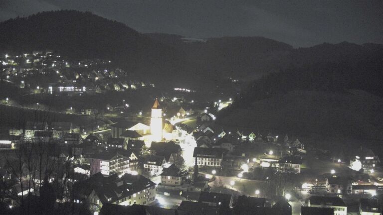 Dieses Bild zeigt eine Webcam-Aufnahme von Ottenhöfen, aufgenommen am Donnerstag, den 29.01.2026 um 20:30 Uhr
