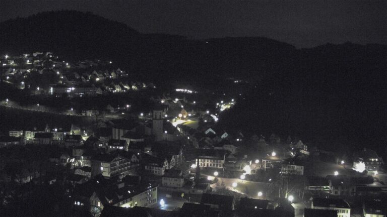 Dieses Bild zeigt eine Webcam-Aufnahme von Ottenhöfen, aufgenommen am Montag, den 26.01.2026 um 23:00 Uhr