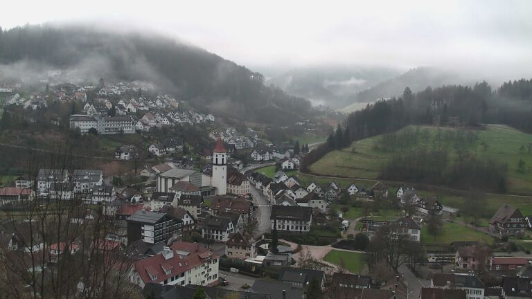 Dieses Bild zeigt eine Webcam-Aufnahme von Ottenhöfen, aufgenommen am Sonntag, den 29.03.2026 um 07:40 Uhr