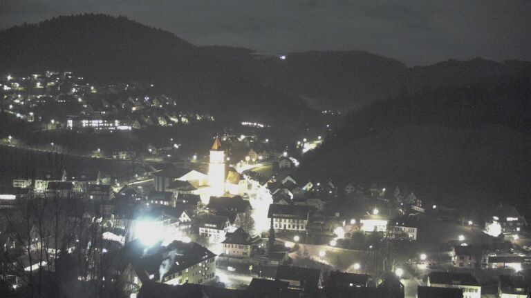 Dieses Bild zeigt eine Webcam-Aufnahme von Ottenhöfen, aufgenommen am Donnerstag, den 29.01.2026 um 19:40 Uhr