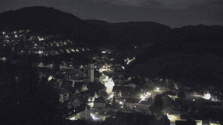 Dieses Bild zeigt eine Webcam-Aufnahme von Ottenhöfen, aufgenommen am Mittwoch, den 30.09.2026 um 01:30 Uhr