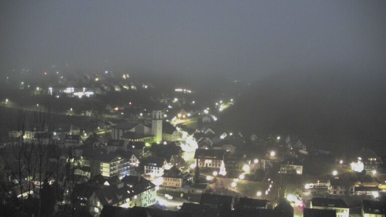 Dieses Bild zeigt eine Webcam-Aufnahme von Ottenhöfen, aufgenommen am Montag, den 22.12.2025 um 07:30 Uhr