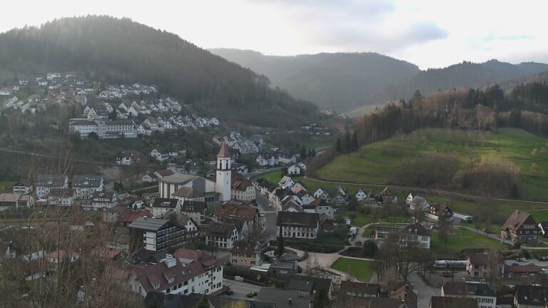 Dieses Bild zeigt eine Webcam-Aufnahme von Ottenhöfen, aufgenommen am Sonntag, den 22.03.2026 um 07:50 Uhr