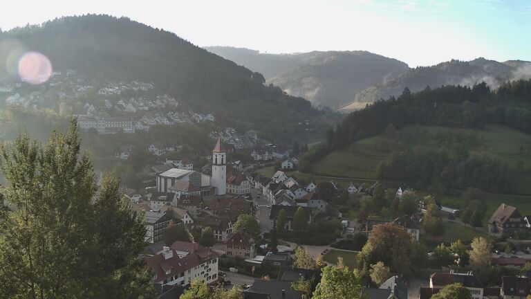 Dieses Bild zeigt eine Webcam-Aufnahme von Ottenhöfen, aufgenommen am Freitag, den 09.10.2026 um 08:50 Uhr