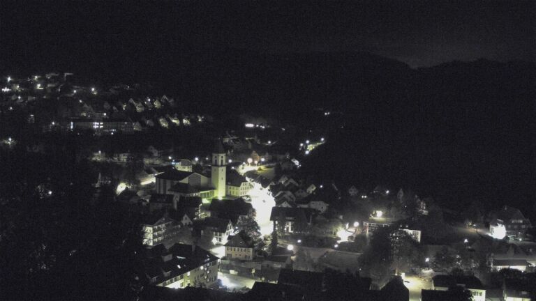 Dieses Bild zeigt eine Webcam-Aufnahme von Ottenhöfen, aufgenommen am Samstag, den 17.10.2026 um 05:40 Uhr