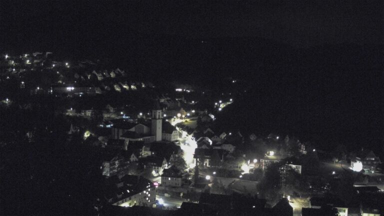 Dieses Bild zeigt eine Webcam-Aufnahme von Ottenhöfen, aufgenommen am Donnerstag, den 22.10.2026 um 04:00 Uhr