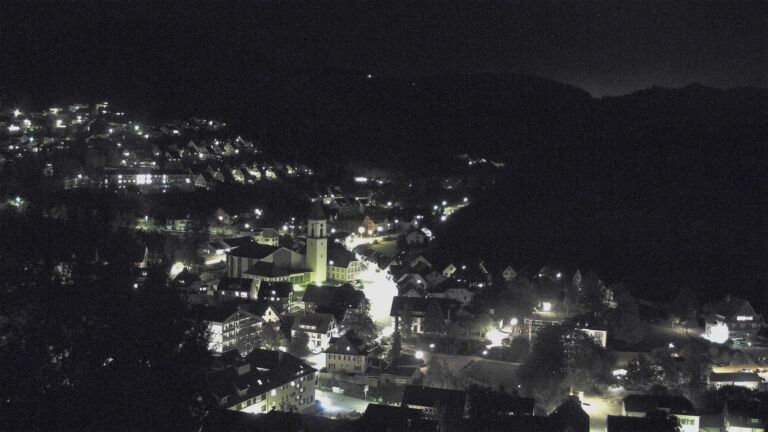 Dieses Bild zeigt eine Webcam-Aufnahme von Ottenhöfen, aufgenommen am Freitag, den 09.10.2026 um 20:40 Uhr