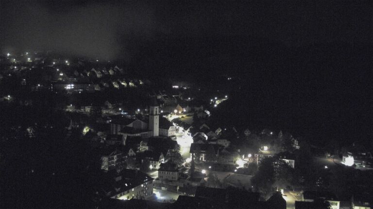 Dieses Bild zeigt eine Webcam-Aufnahme von Ottenhöfen, aufgenommen am Freitag, den 09.10.2026 um 01:00 Uhr