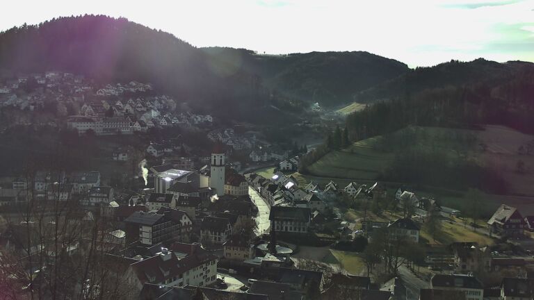 Dieses Bild zeigt eine Webcam-Aufnahme von Ottenhöfen, aufgenommen am Dienstag, den 27.01.2026 um 10:40 Uhr