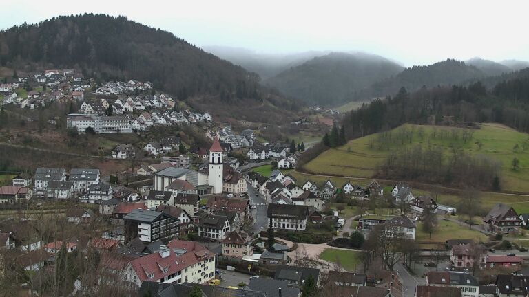 Dieses Bild zeigt eine Webcam-Aufnahme von Ottenhöfen, aufgenommen am Mittwoch, den 18.02.2026 um 14:50 Uhr