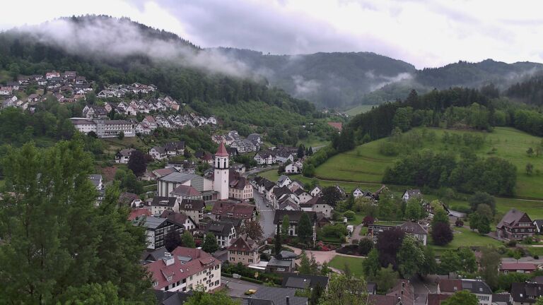 Dieses Bild zeigt eine Webcam-Aufnahme von Ottenhöfen, aufgenommen am Sonntag, den 10.05.2026 um 19:50 Uhr