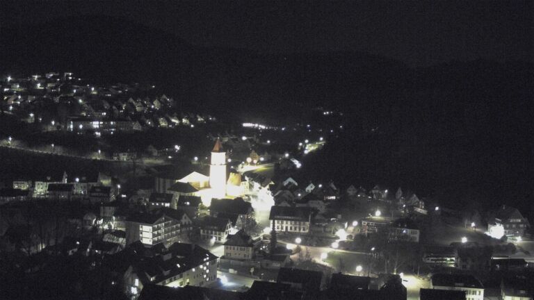 Dieses Bild zeigt eine Webcam-Aufnahme von Ottenhöfen, aufgenommen am Sonntag, den 22.03.2026 um 22:30 Uhr