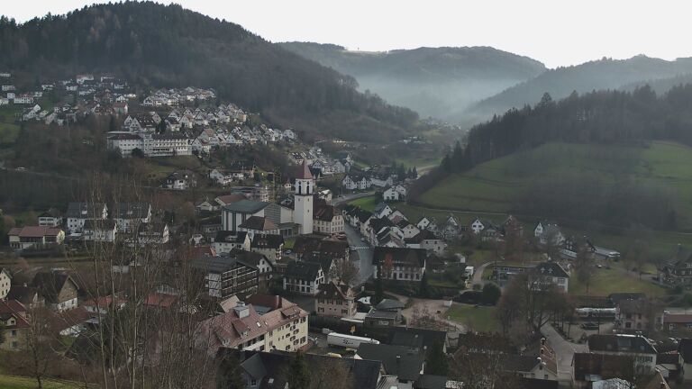 Dieses Bild zeigt eine Webcam-Aufnahme von Ottenhöfen, aufgenommen am Samstag, den 20.12.2025 um 14:00 Uhr