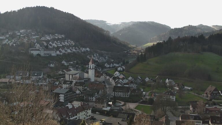 Dieses Bild zeigt eine Webcam-Aufnahme von Ottenhöfen, aufgenommen am Freitag, den 27.03.2026 um 09:10 Uhr