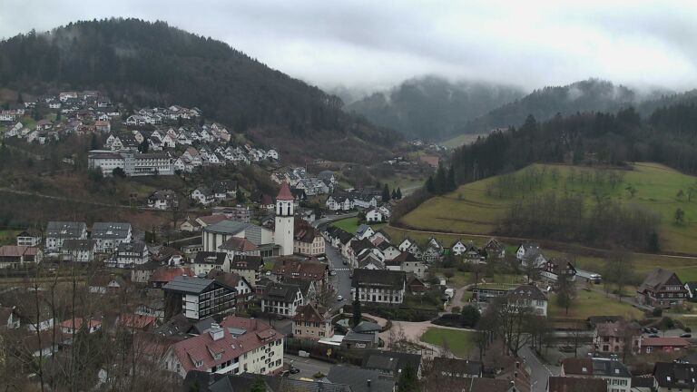 Dieses Bild zeigt eine Webcam-Aufnahme von Ottenhöfen, aufgenommen am Freitag, den 20.02.2026 um 12:10 Uhr