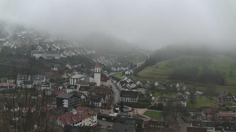 Dieses Bild zeigt eine Webcam-Aufnahme von Ottenhöfen, aufgenommen am Sonntag, den 29.03.2026 um 08:40 Uhr