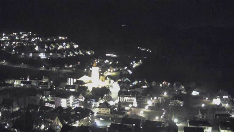 Dieses Bild zeigt eine Webcam-Aufnahme von Ottenhöfen, aufgenommen am Dienstag, den 23.12.2025 um 21:30 Uhr