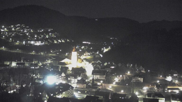 Dieses Bild zeigt eine Webcam-Aufnahme von Ottenhöfen, aufgenommen am Montag, den 09.02.2026 um 18:50 Uhr