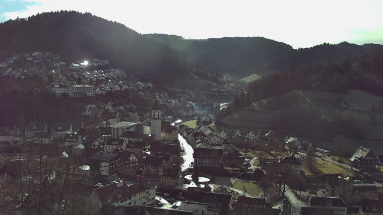 Dieses Bild zeigt eine Webcam-Aufnahme von Ottenhöfen, aufgenommen am Dienstag, den 27.01.2026 um 11:10 Uhr