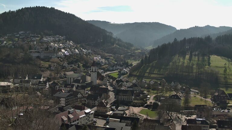 Dieses Bild zeigt eine Webcam-Aufnahme von Ottenhöfen, aufgenommen am Donnerstag, den 26.02.2026 um 12:50 Uhr