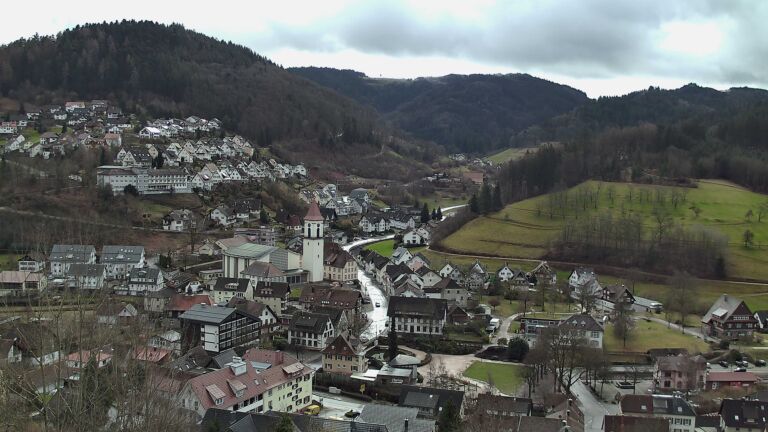 Dieses Bild zeigt eine Webcam-Aufnahme von Ottenhöfen, aufgenommen am Dienstag, den 17.02.2026 um 11:50 Uhr