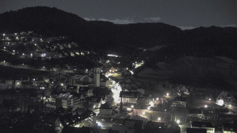 Dieses Bild zeigt eine Webcam-Aufnahme von Ottenhöfen, aufgenommen am Mittwoch, den 04.02.2026 um 00:30 Uhr