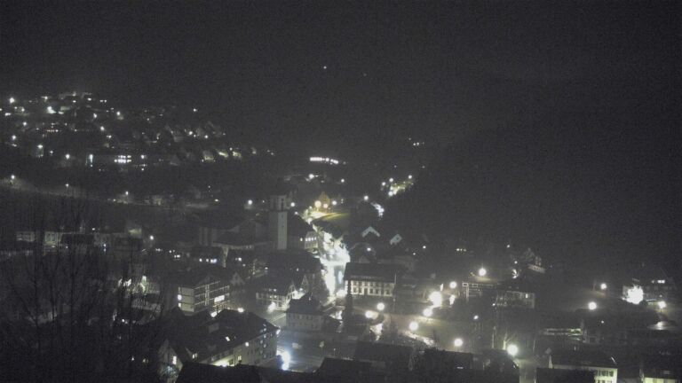 Dieses Bild zeigt eine Webcam-Aufnahme von Ottenhöfen, aufgenommen am Freitag, den 06.02.2026 um 23:00 Uhr