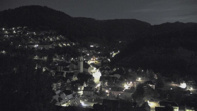 Dieses Bild zeigt eine Webcam-Aufnahme von Ottenhöfen, aufgenommen am Freitag, den 25.09.2026 um 01:30 Uhr