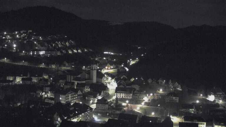 Dieses Bild zeigt eine Webcam-Aufnahme von Ottenhöfen, aufgenommen am Freitag, den 27.03.2026 um 00:00 Uhr