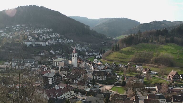 Dieses Bild zeigt eine Webcam-Aufnahme von Ottenhöfen, aufgenommen am Samstag, den 21.03.2026 um 08:20 Uhr