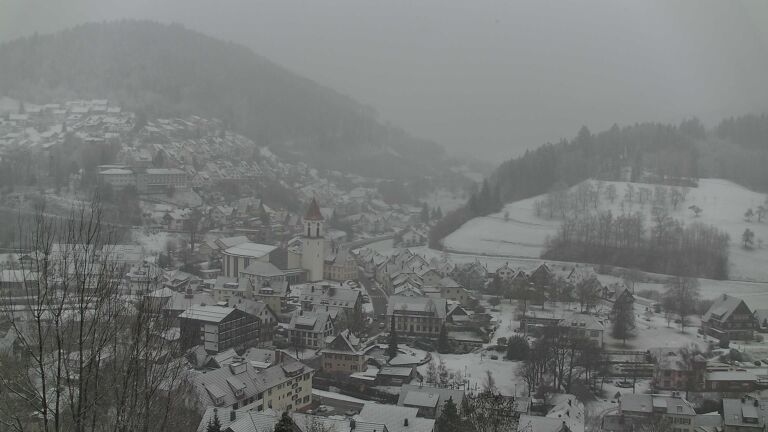 Dieses Bild zeigt eine Webcam-Aufnahme von Ottenhöfen, aufgenommen am Samstag, den 10.01.2026 um 10:00 Uhr