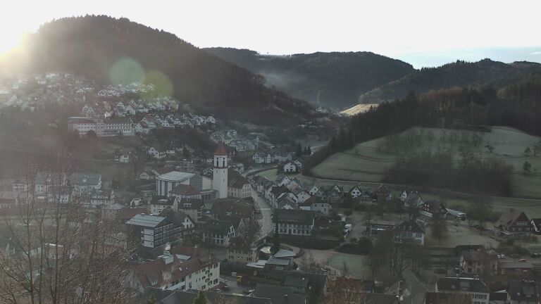 Dieses Bild zeigt eine Webcam-Aufnahme von Ottenhöfen, aufgenommen am Dienstag, den 27.01.2026 um 09:20 Uhr