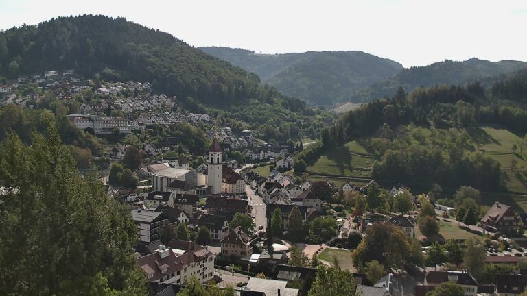 Dieses Bild zeigt eine Webcam-Aufnahme von Ottenhöfen, aufgenommen am Dienstag, den 29.09.2026 um 12:10 Uhr