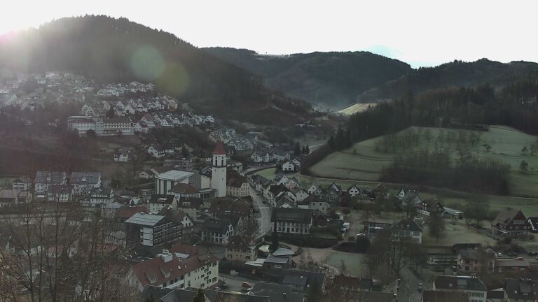 Dieses Bild zeigt eine Webcam-Aufnahme von Ottenhöfen, aufgenommen am Dienstag, den 27.01.2026 um 09:40 Uhr