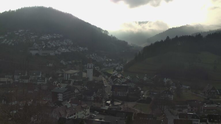 Dieses Bild zeigt eine Webcam-Aufnahme von Ottenhöfen, aufgenommen am Dienstag, den 23.12.2025 um 10:50 Uhr