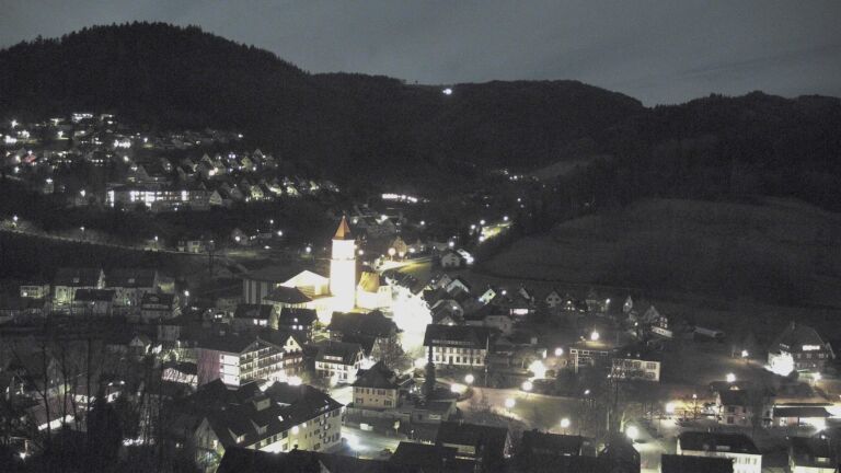 Dieses Bild zeigt eine Webcam-Aufnahme von Ottenhöfen, aufgenommen am Sonntag, den 01.02.2026 um 20:40 Uhr