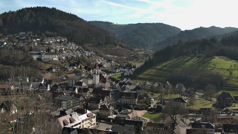 Dieses Bild zeigt eine Webcam-Aufnahme von Ottenhöfen, aufgenommen am Donnerstag, den 26.02.2026 um 14:30 Uhr