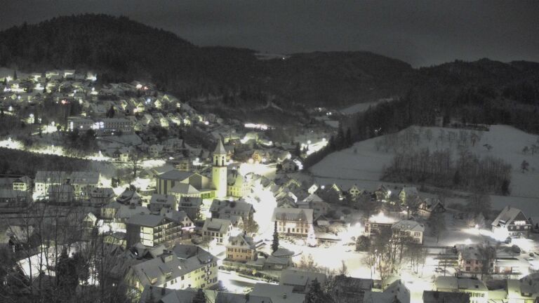 Dieses Bild zeigt eine Webcam-Aufnahme von Ottenhöfen, aufgenommen am Samstag, den 03.01.2026 um 05:50 Uhr